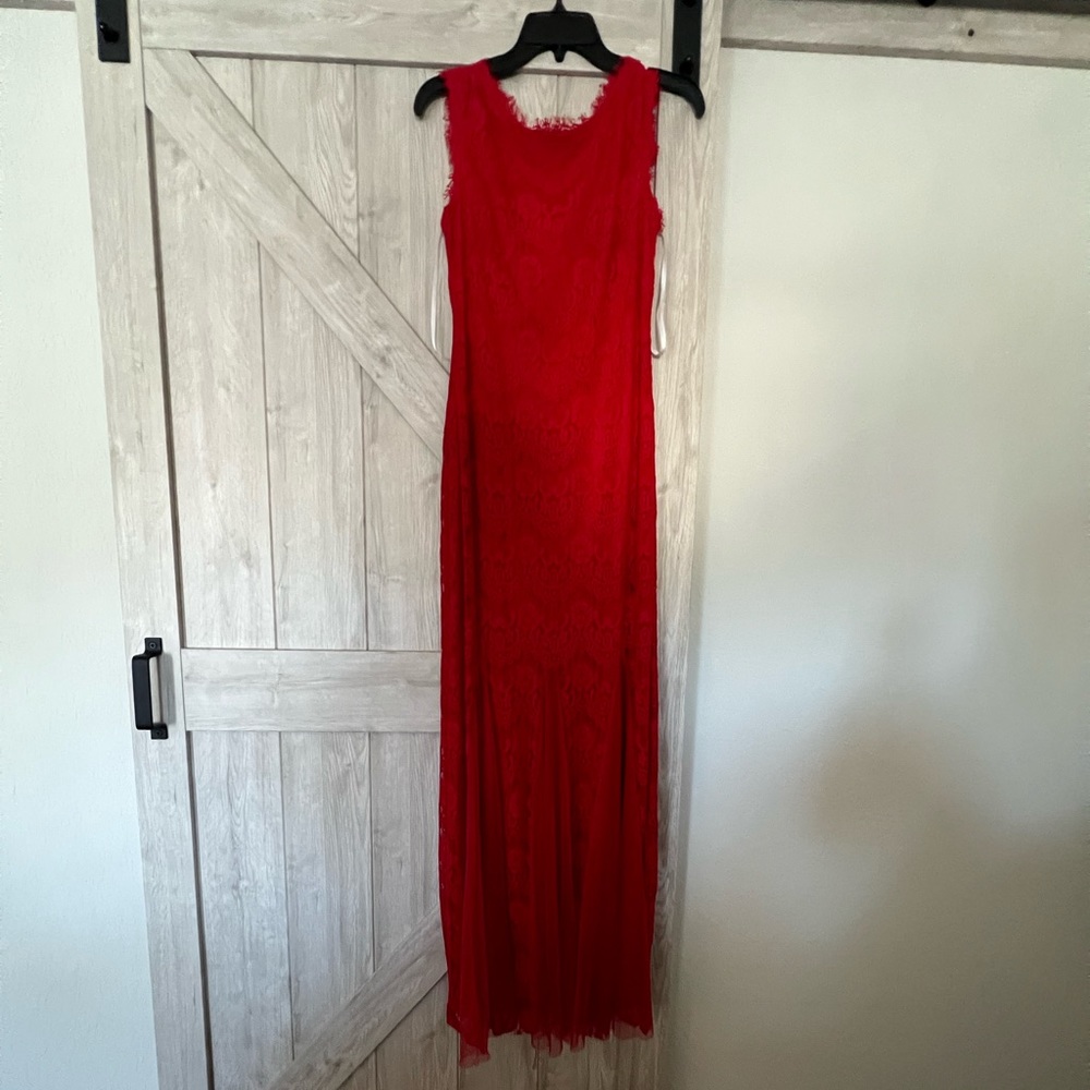 Formal red dress